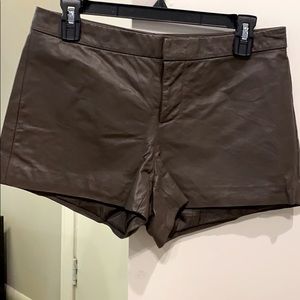Leather shorts